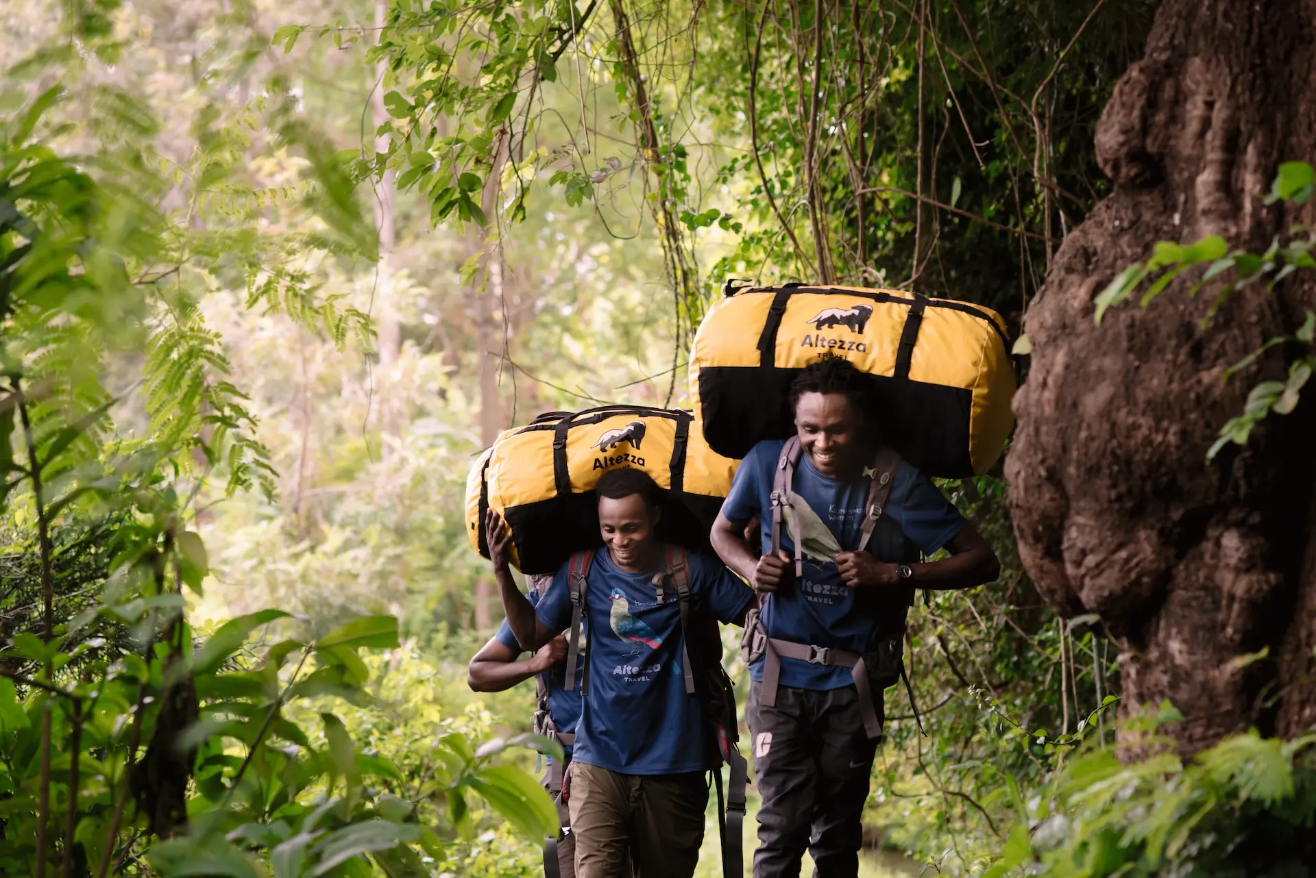Os carregadores do Kilimanjaro são essenciais em qualquer expedição